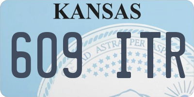 KS license plate 609ITR