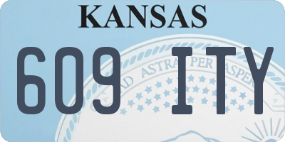 KS license plate 609ITY