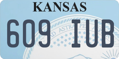 KS license plate 609IUB