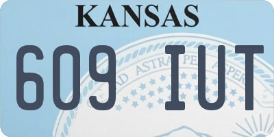 KS license plate 609IUT