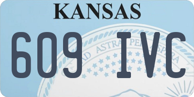 KS license plate 609IVC