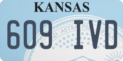 KS license plate 609IVD