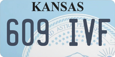 KS license plate 609IVF