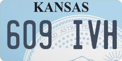 KS license plate 609IVH