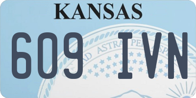 KS license plate 609IVN