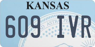 KS license plate 609IVR