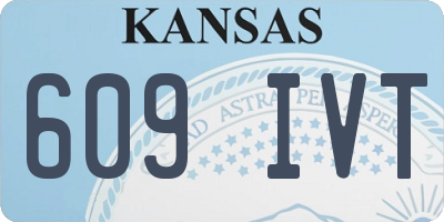 KS license plate 609IVT