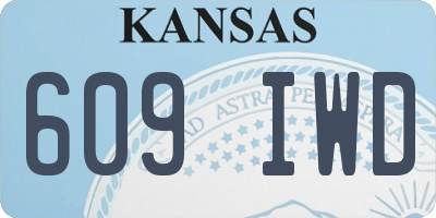 KS license plate 609IWD