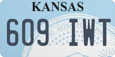 KS license plate 609IWT