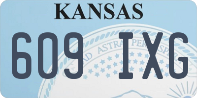 KS license plate 609IXG