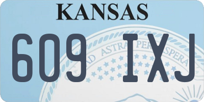 KS license plate 609IXJ