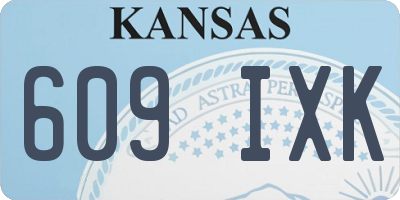 KS license plate 609IXK