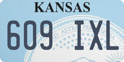 KS license plate 609IXL