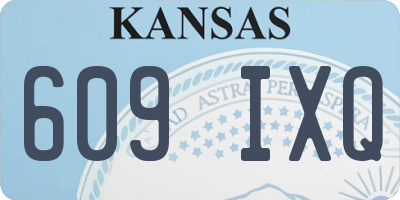 KS license plate 609IXQ