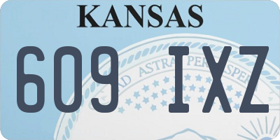 KS license plate 609IXZ