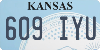 KS license plate 609IYU