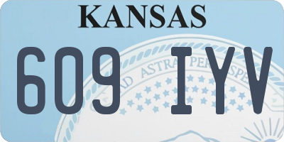 KS license plate 609IYV