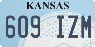 KS license plate 609IZM