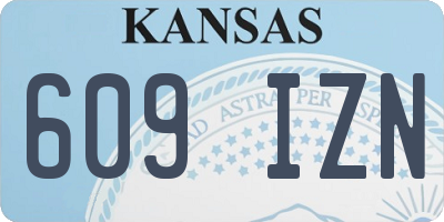 KS license plate 609IZN