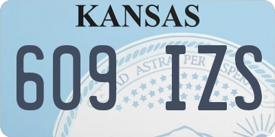 KS license plate 609IZS