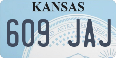 KS license plate 609JAJ
