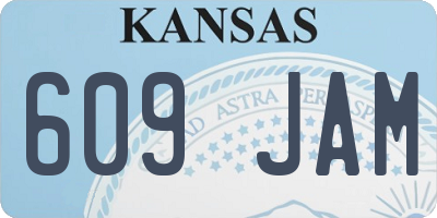 KS license plate 609JAM