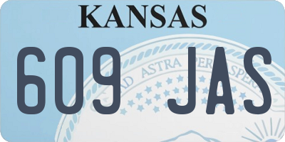 KS license plate 609JAS
