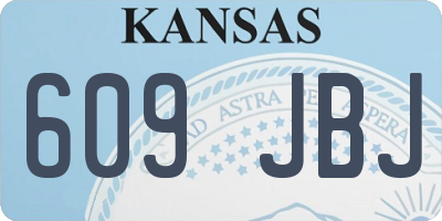 KS license plate 609JBJ