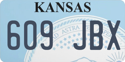 KS license plate 609JBX