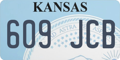 KS license plate 609JCB