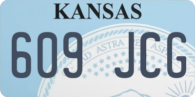 KS license plate 609JCG
