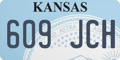 KS license plate 609JCH