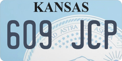 KS license plate 609JCP