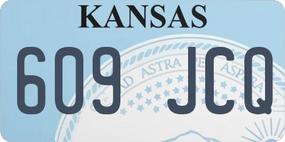 KS license plate 609JCQ