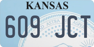 KS license plate 609JCT