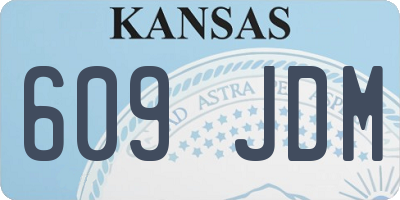 KS license plate 609JDM
