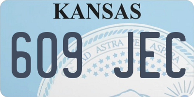 KS license plate 609JEC