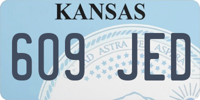 KS license plate 609JED