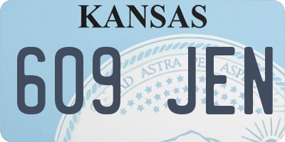 KS license plate 609JEN