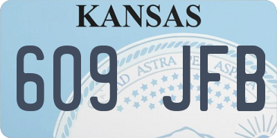 KS license plate 609JFB