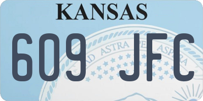 KS license plate 609JFC