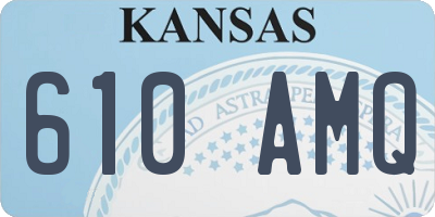 KS license plate 610AMQ