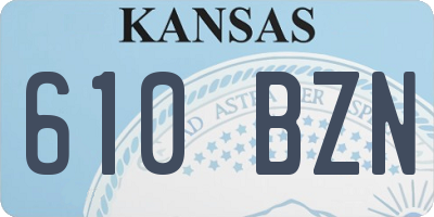 KS license plate 610BZN