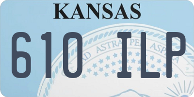 KS license plate 610ILP