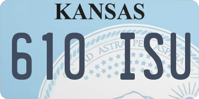 KS license plate 610ISU
