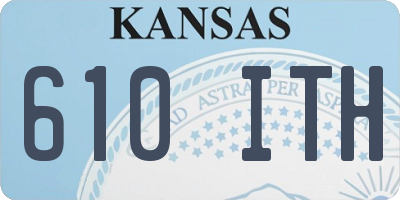 KS license plate 610ITH