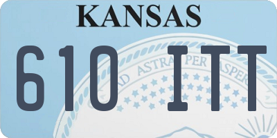 KS license plate 610ITT