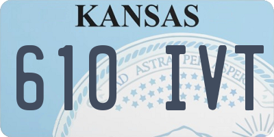KS license plate 610IVT