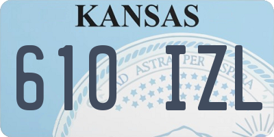 KS license plate 610IZL