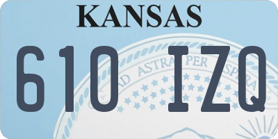 KS license plate 610IZQ